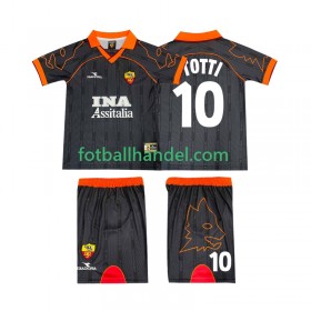 Barn Fotballdrakter AS Roma TOTTI 10 1999 2000 Borte Retro Kortermet